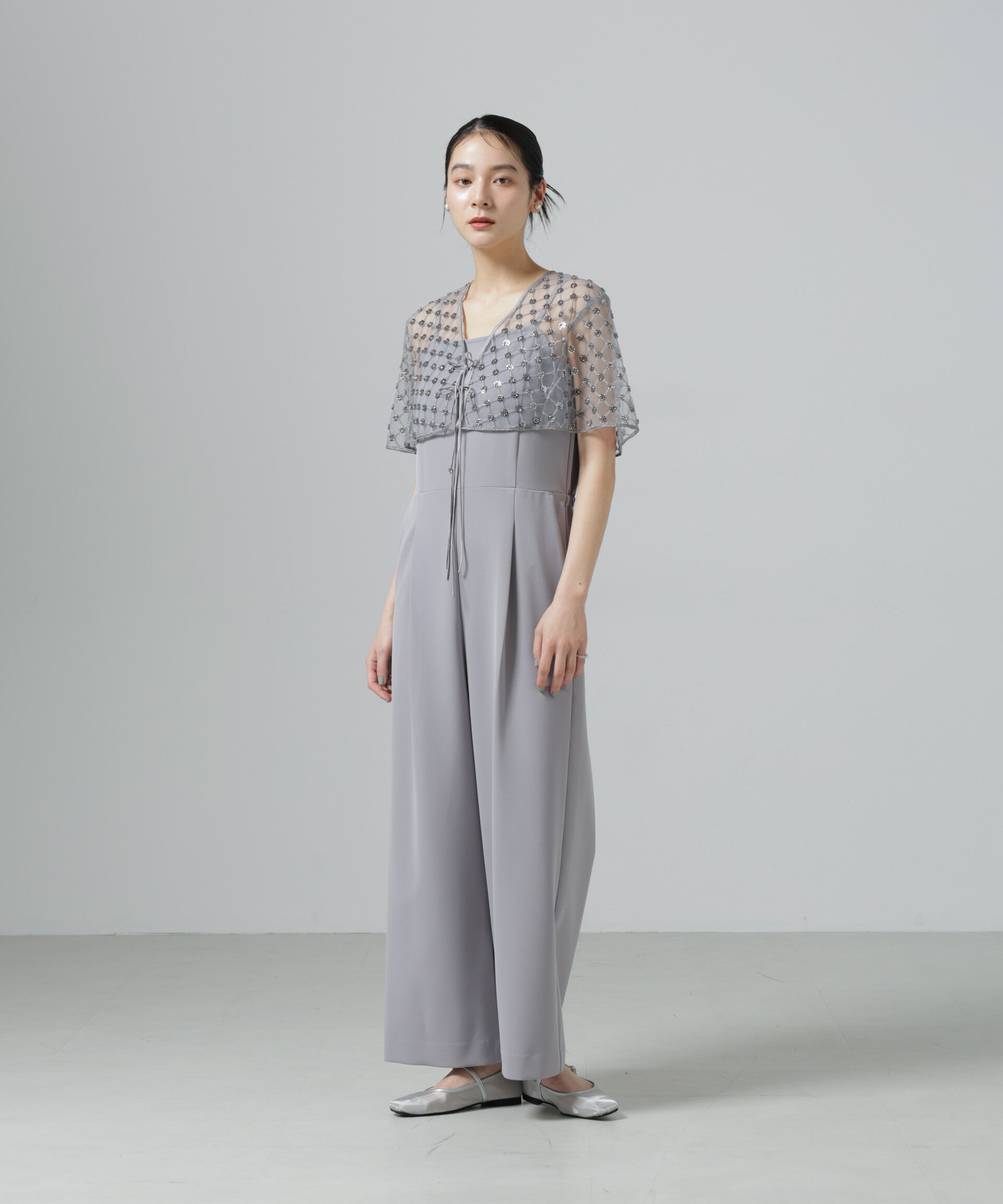 nano･universe「スパンコールビーズ刺繍ボレロストール」|シャツ・ブラウス|