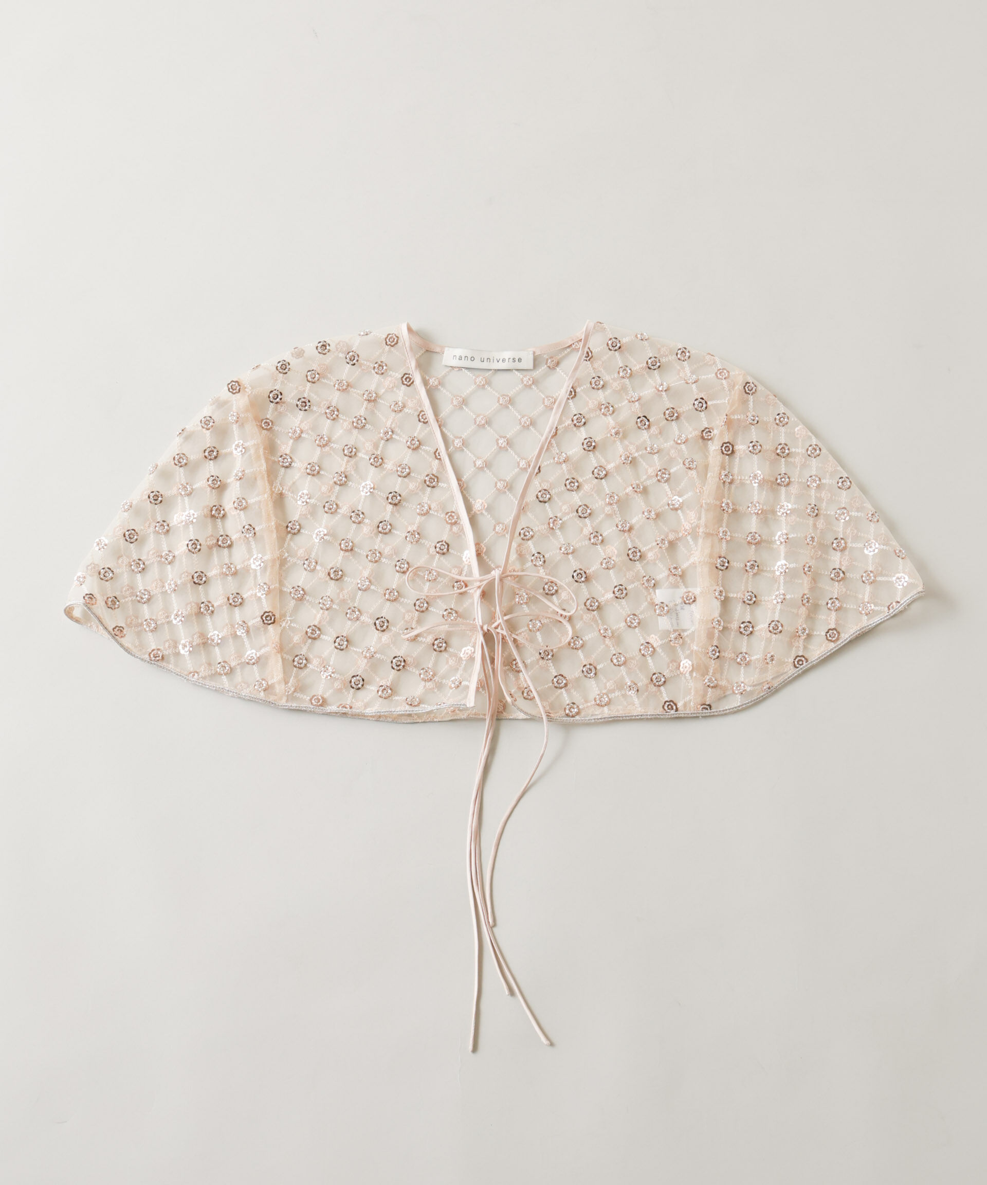 nano･universe「スパンコールビーズ刺繍ボレロストール」|シャツ・ブラウス|