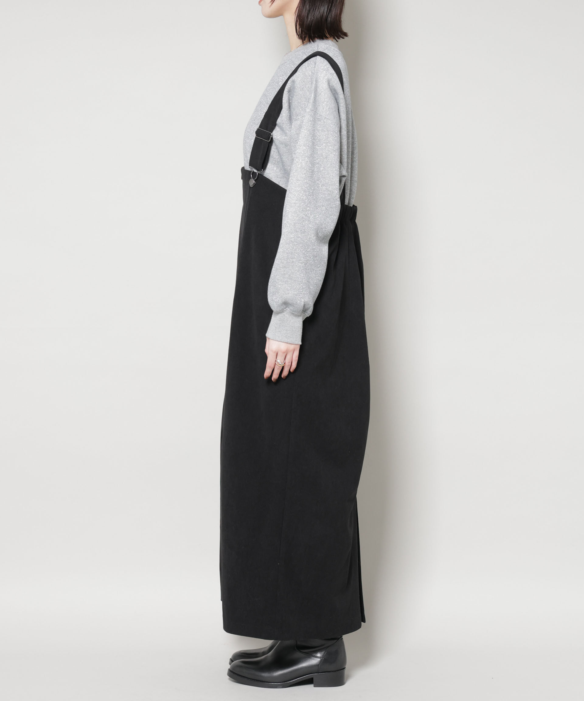 nano･universe「ストレッチ起毛ジャンパースカート(セットアップ可)」|ワンピース|