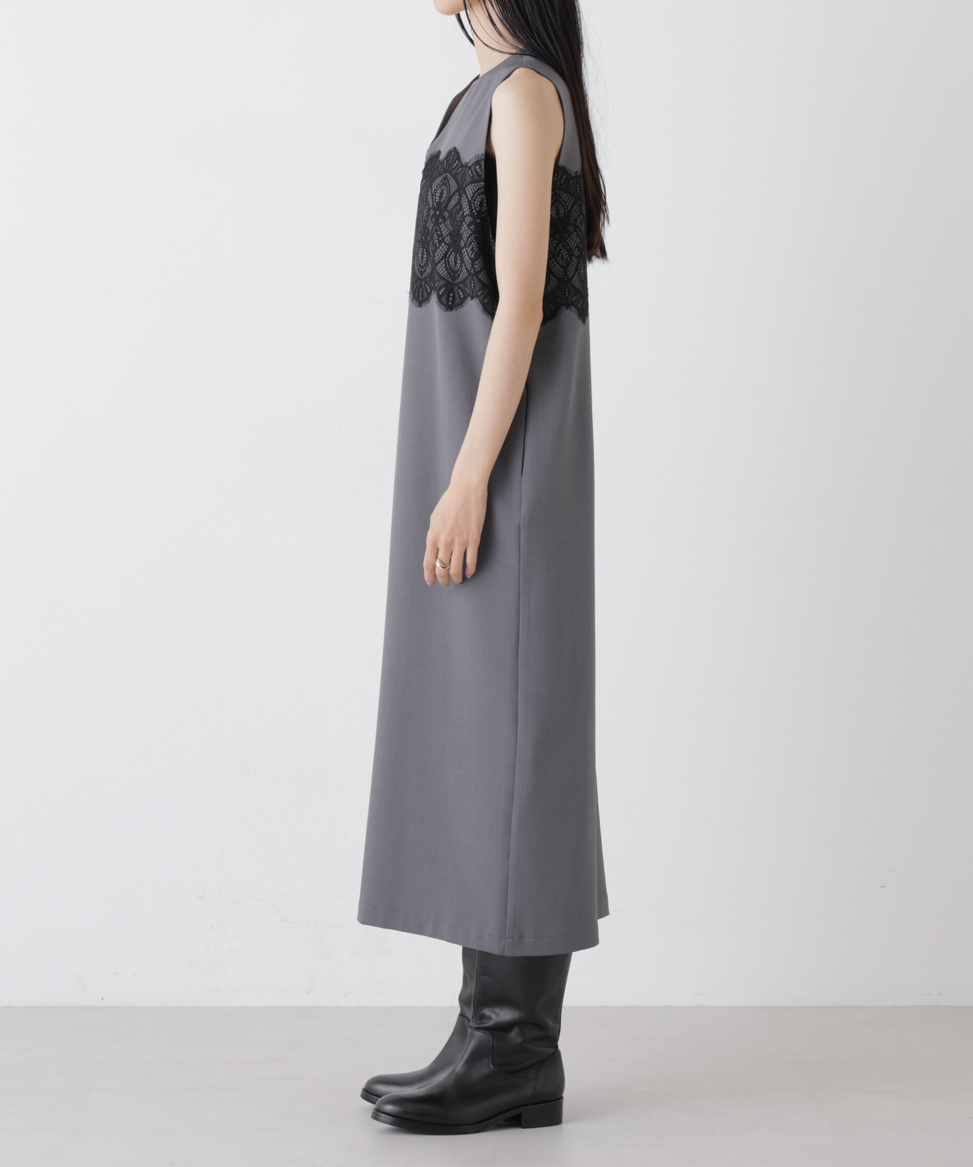 nano･universe「レース切り替えノースリーブワンピース」|ワンピース|