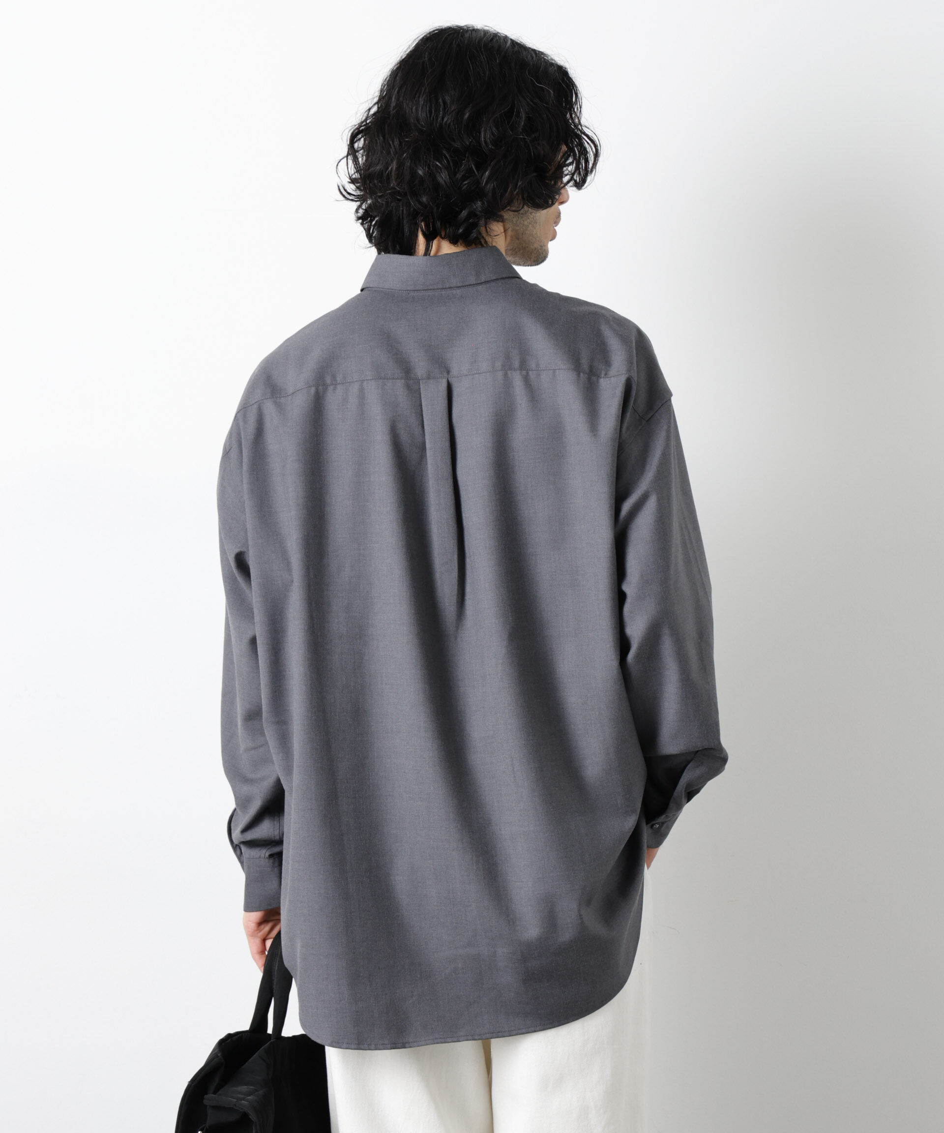 nano･universe「ビッグドレープシャツ 長袖」|シャツ・ブラウス|