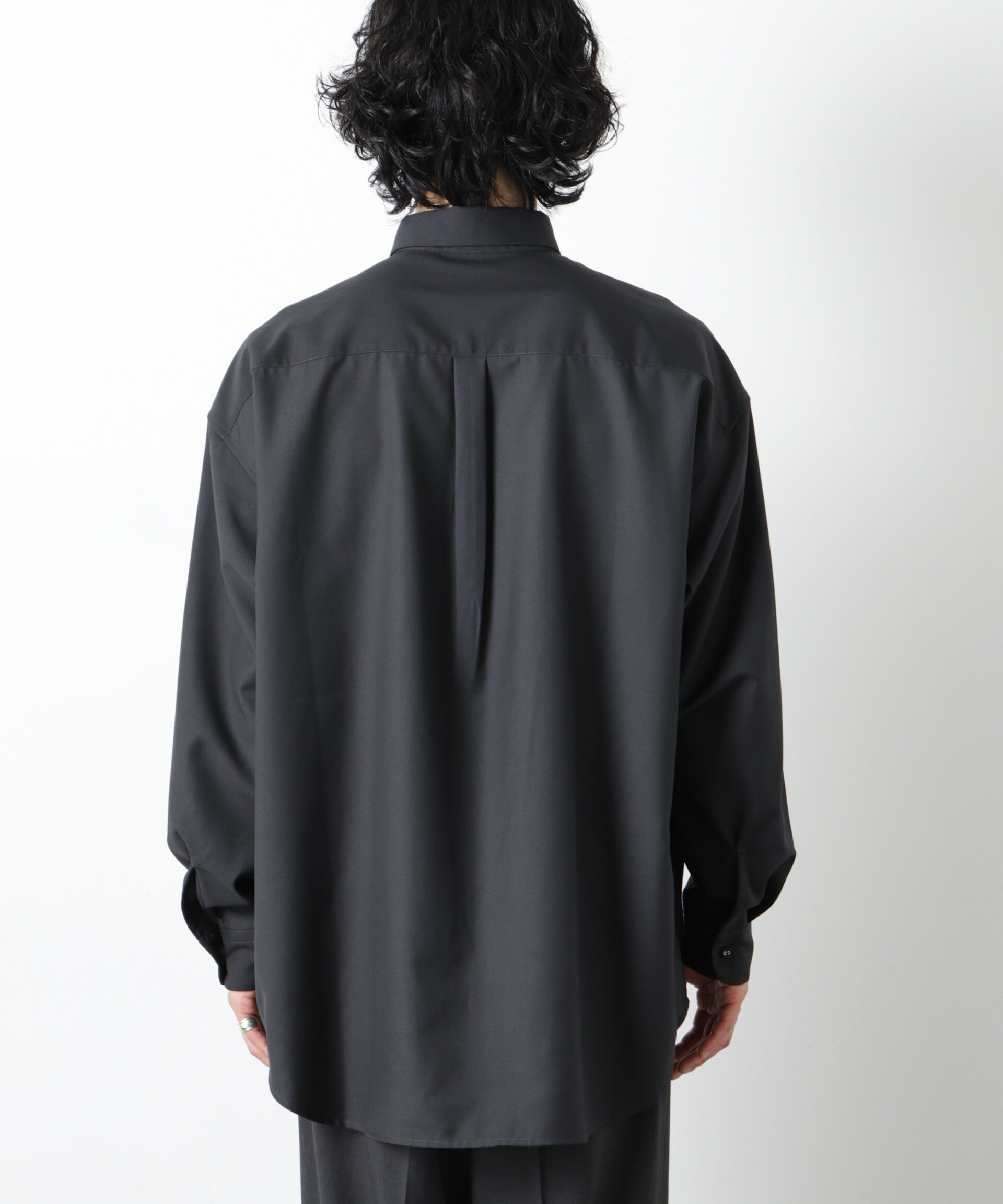 nano･universe「ビッグドレープシャツ 長袖」|シャツ・ブラウス|