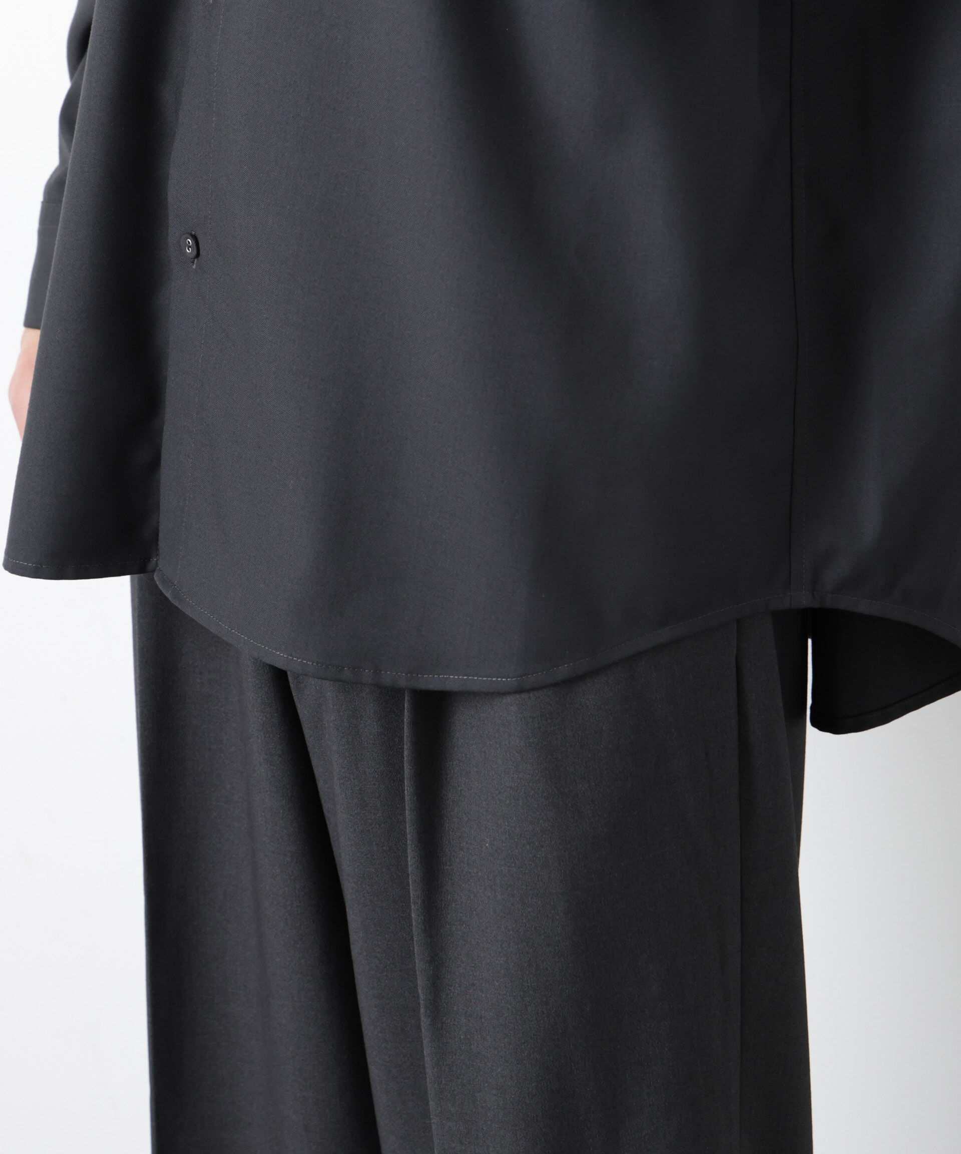 nano･universe「ビッグドレープシャツ 長袖」|シャツ・ブラウス|