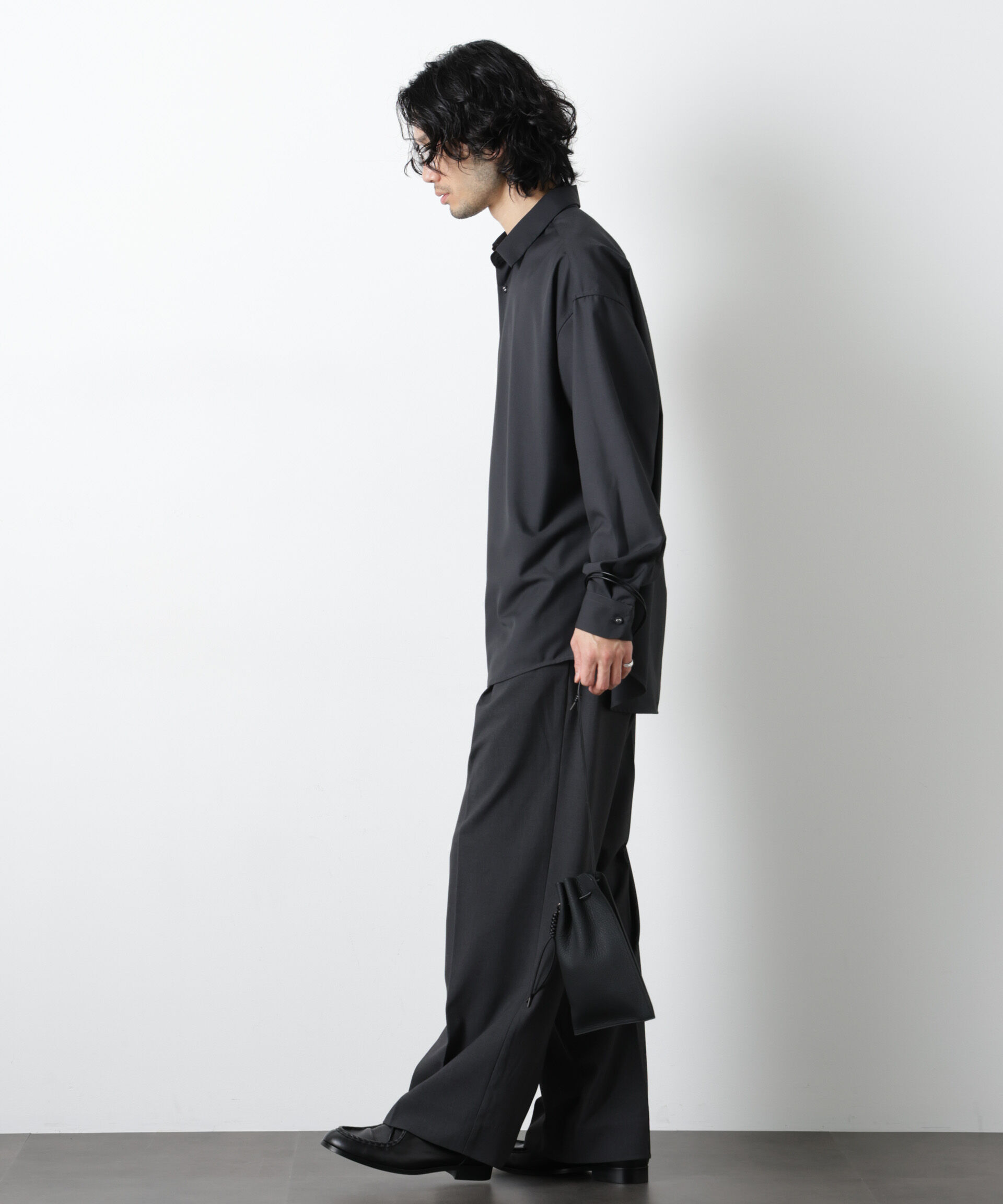 nano･universe「ビッグドレープシャツ 長袖」|シャツ・ブラウス|