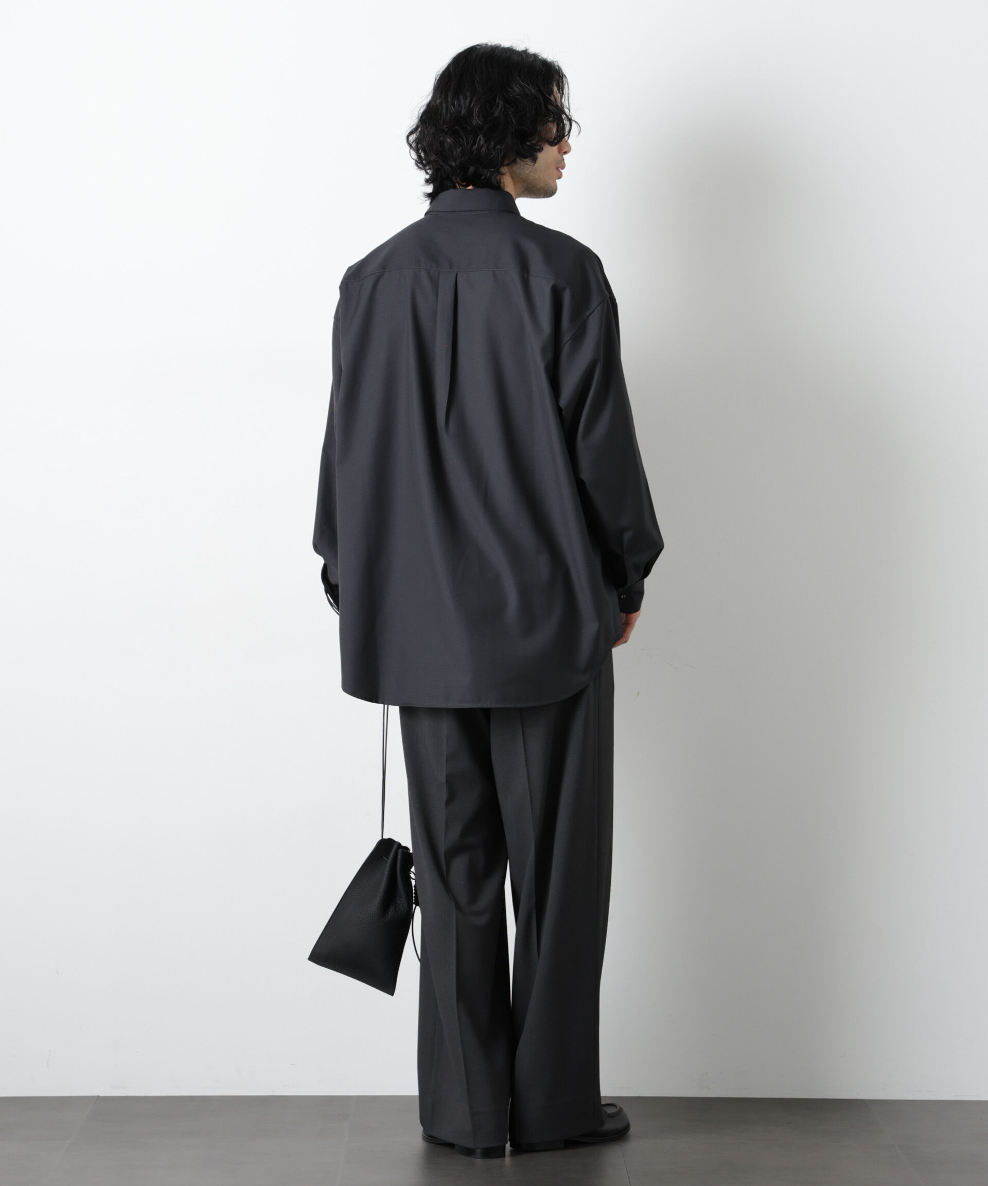 nano･universe「ビッグドレープシャツ 長袖」|シャツ・ブラウス|