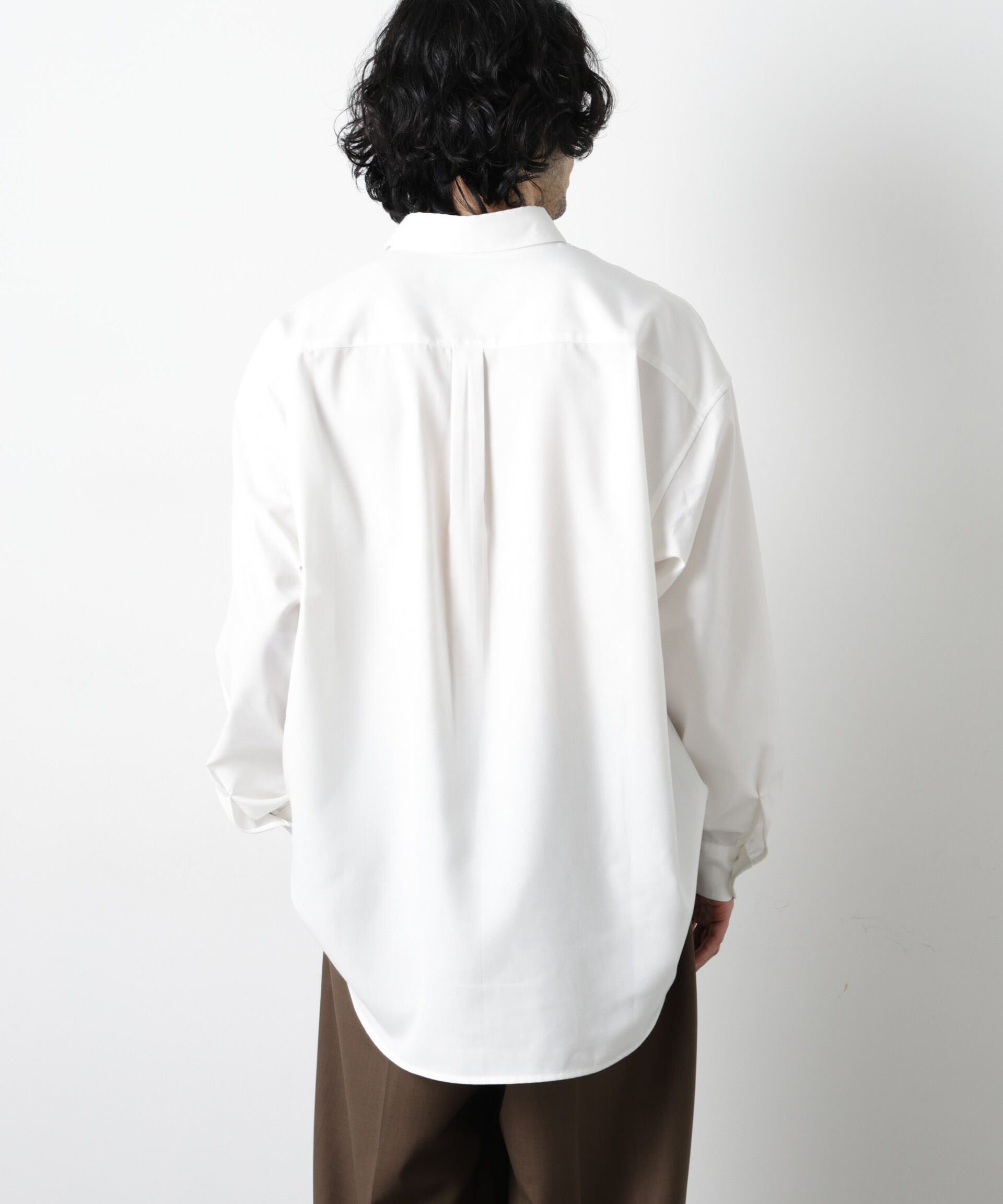 nano･universe「ビッグドレープシャツ 長袖」|シャツ・ブラウス|