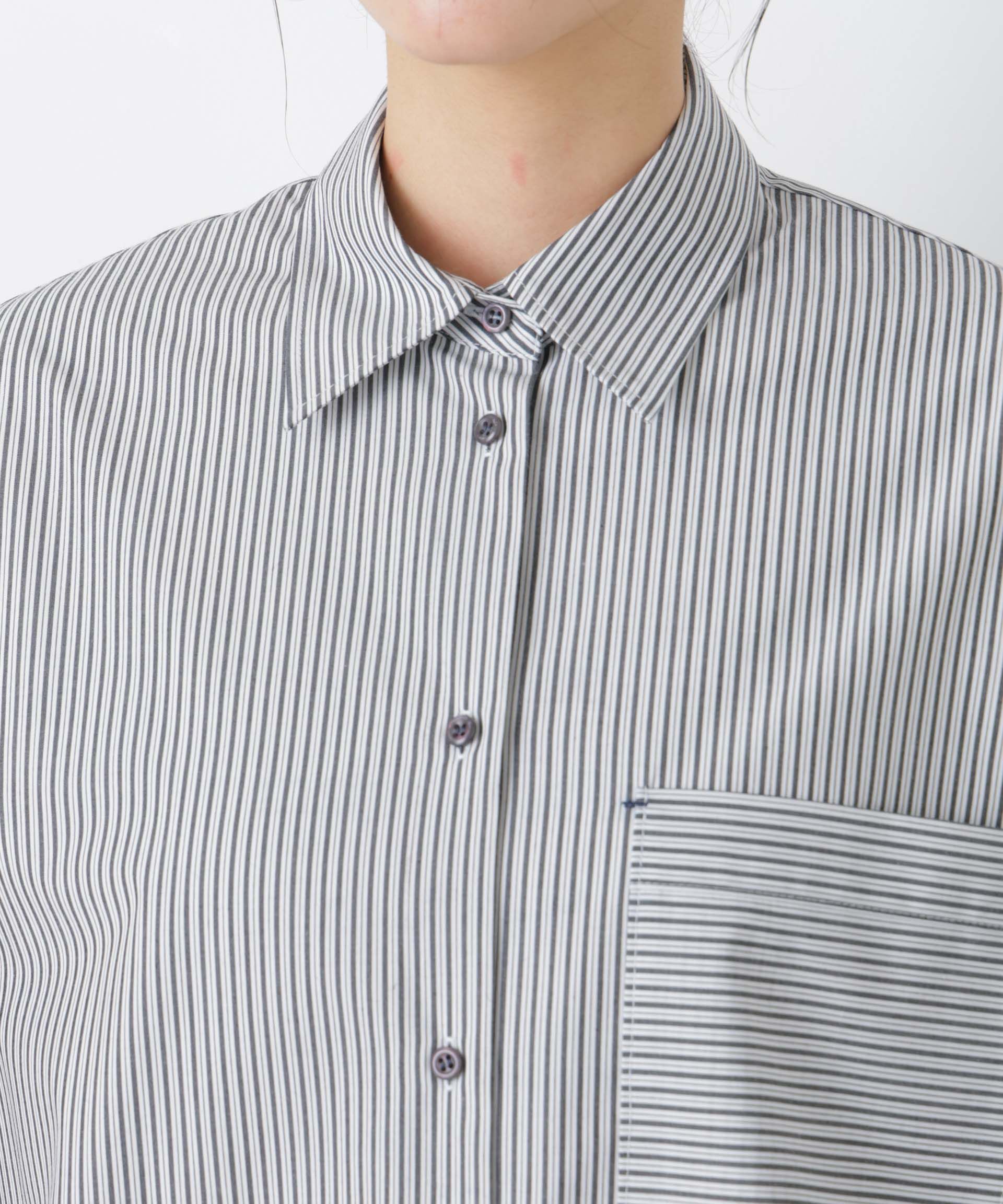 nano･universe「ワイドショートポケットシャツ」|シャツ・ブラウス|