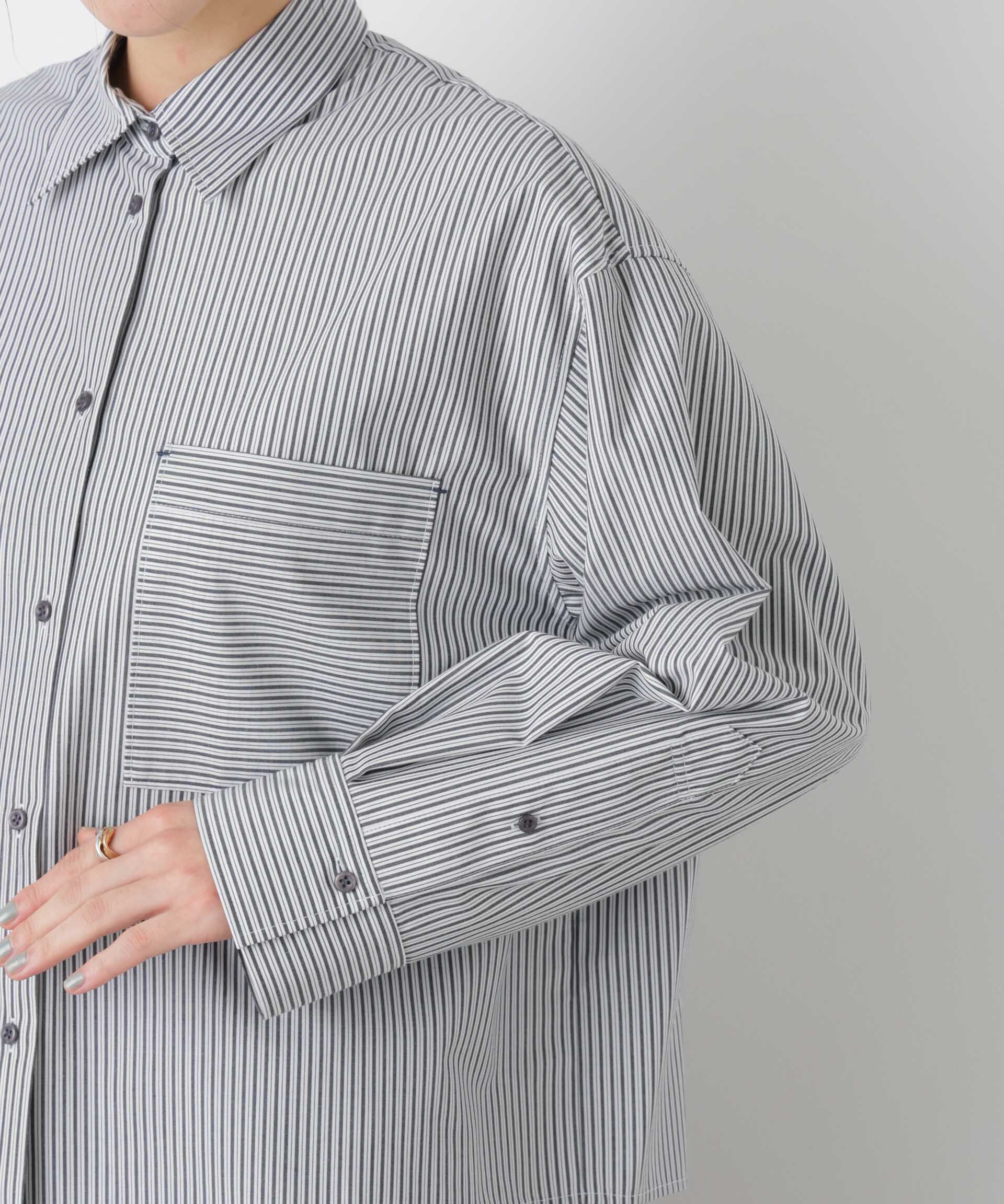 nano･universe「ワイドショートポケットシャツ」|シャツ・ブラウス|