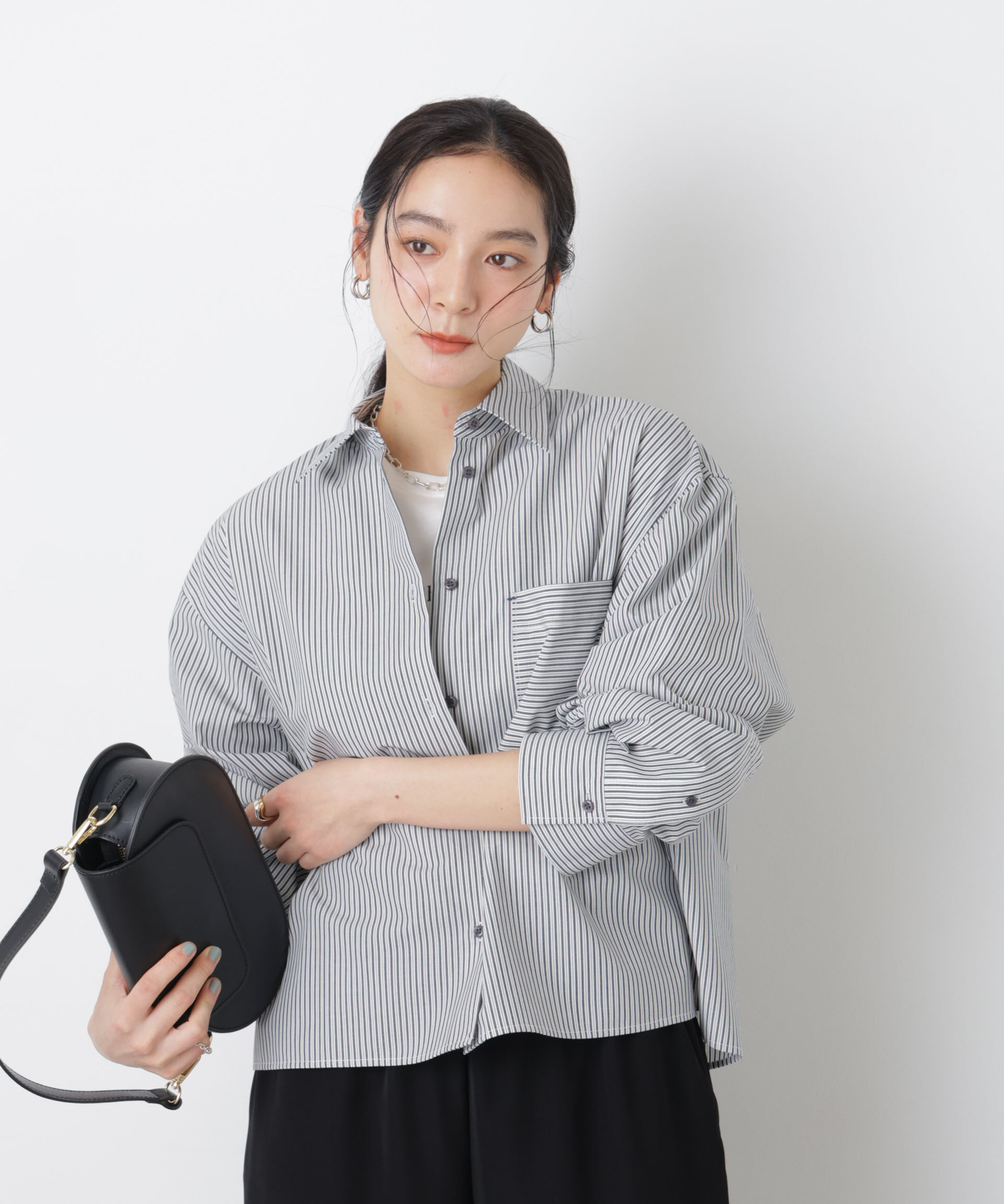 nano･universe「ワイドショートポケットシャツ」|シャツ・ブラウス|