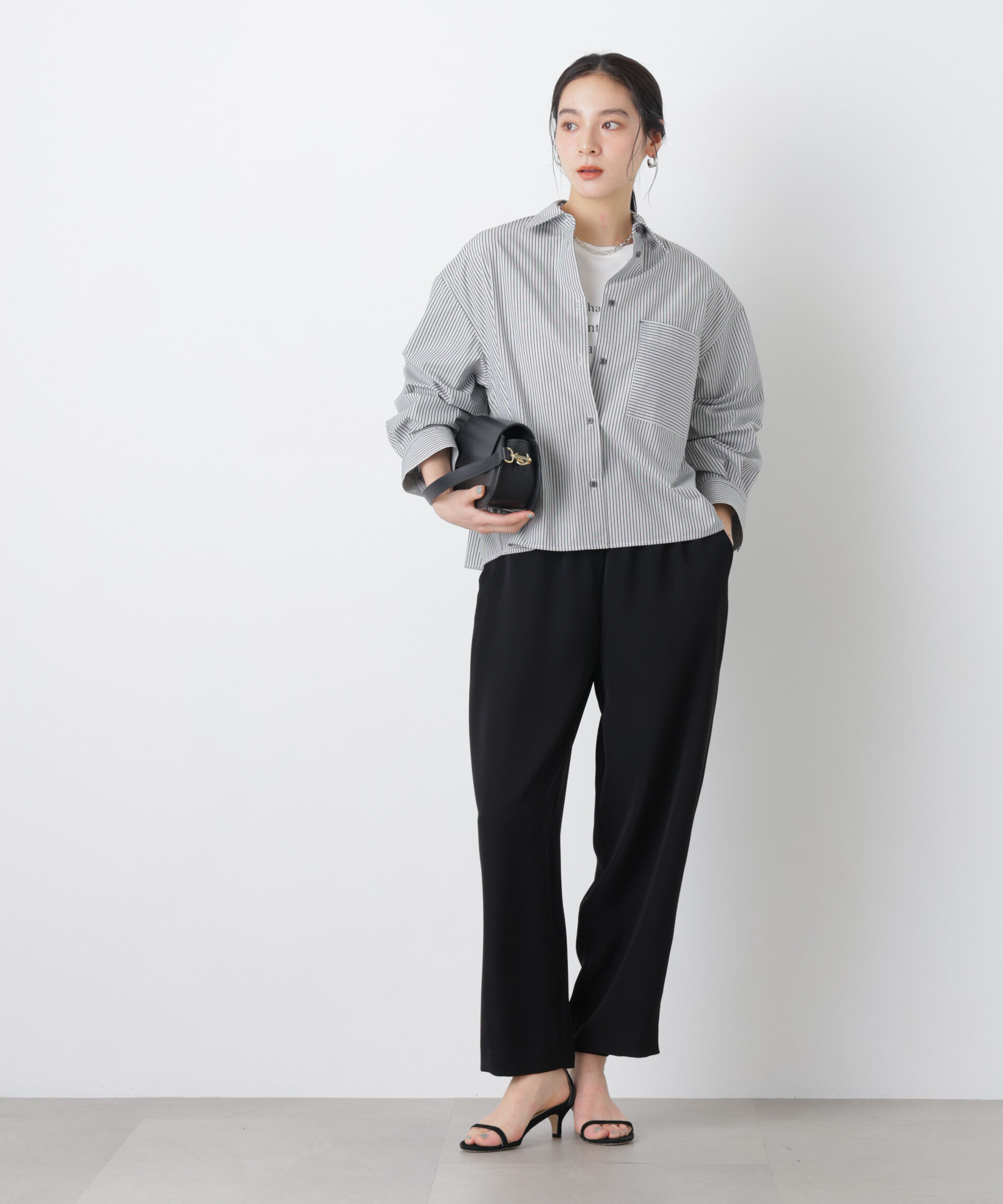 nano･universe「ワイドショートポケットシャツ」|シャツ・ブラウス|