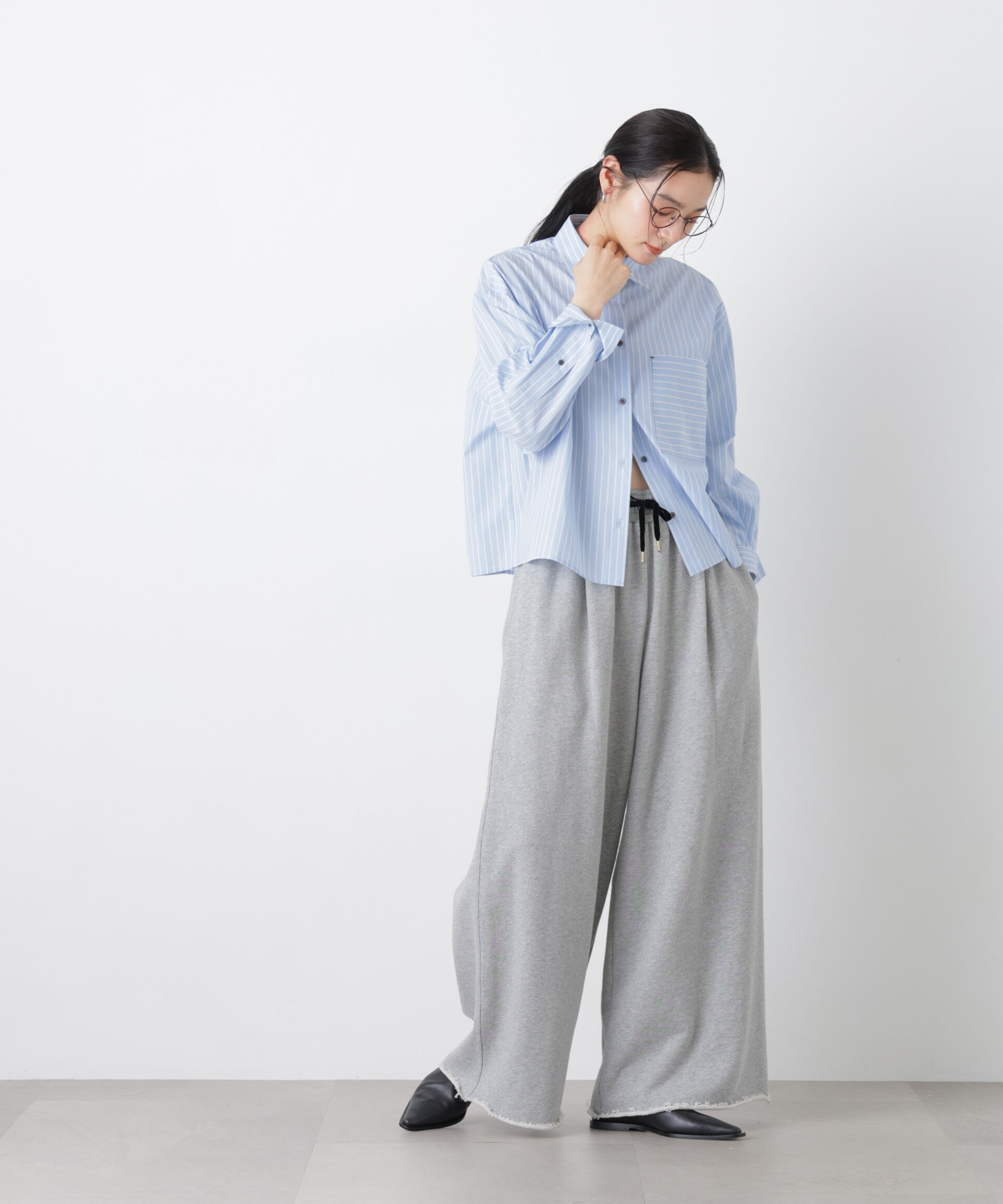 nano･universe「ワイドショートポケットシャツ」|シャツ・ブラウス|