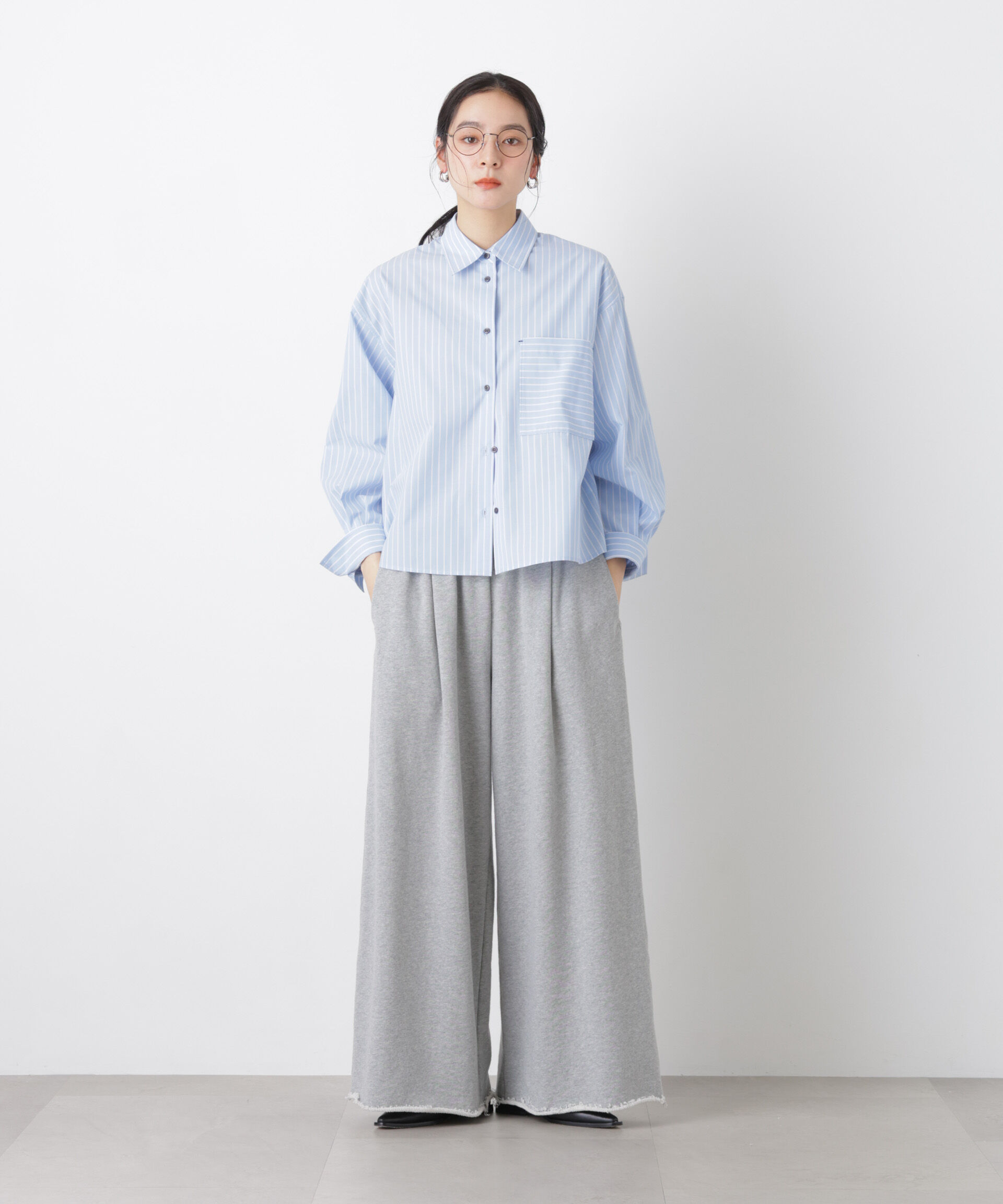 nano･universe「ワイドショートポケットシャツ」|シャツ・ブラウス|