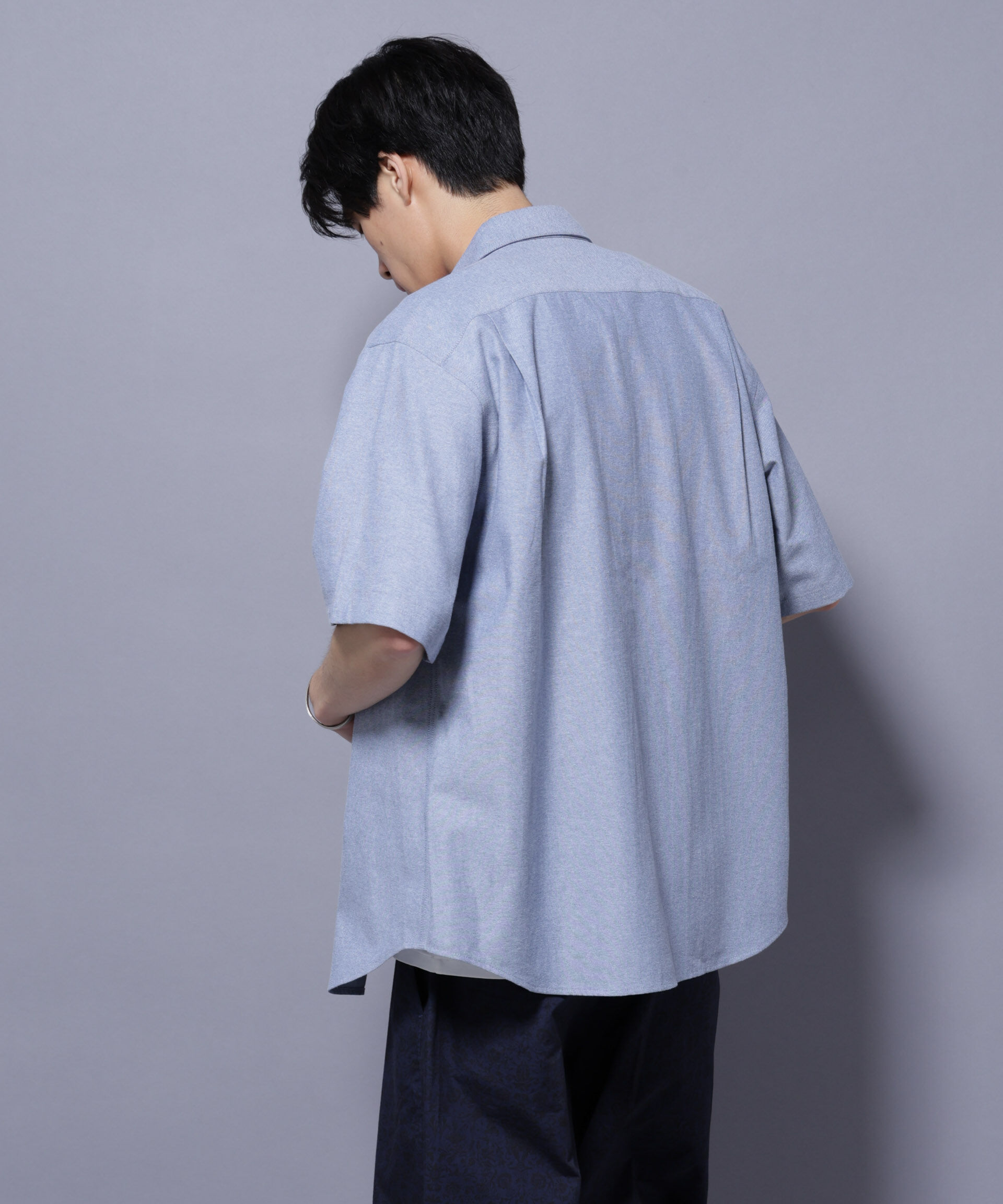 nano･universe「ナノベアワンポイントシャツ半袖」|シャツ・ブラウス|