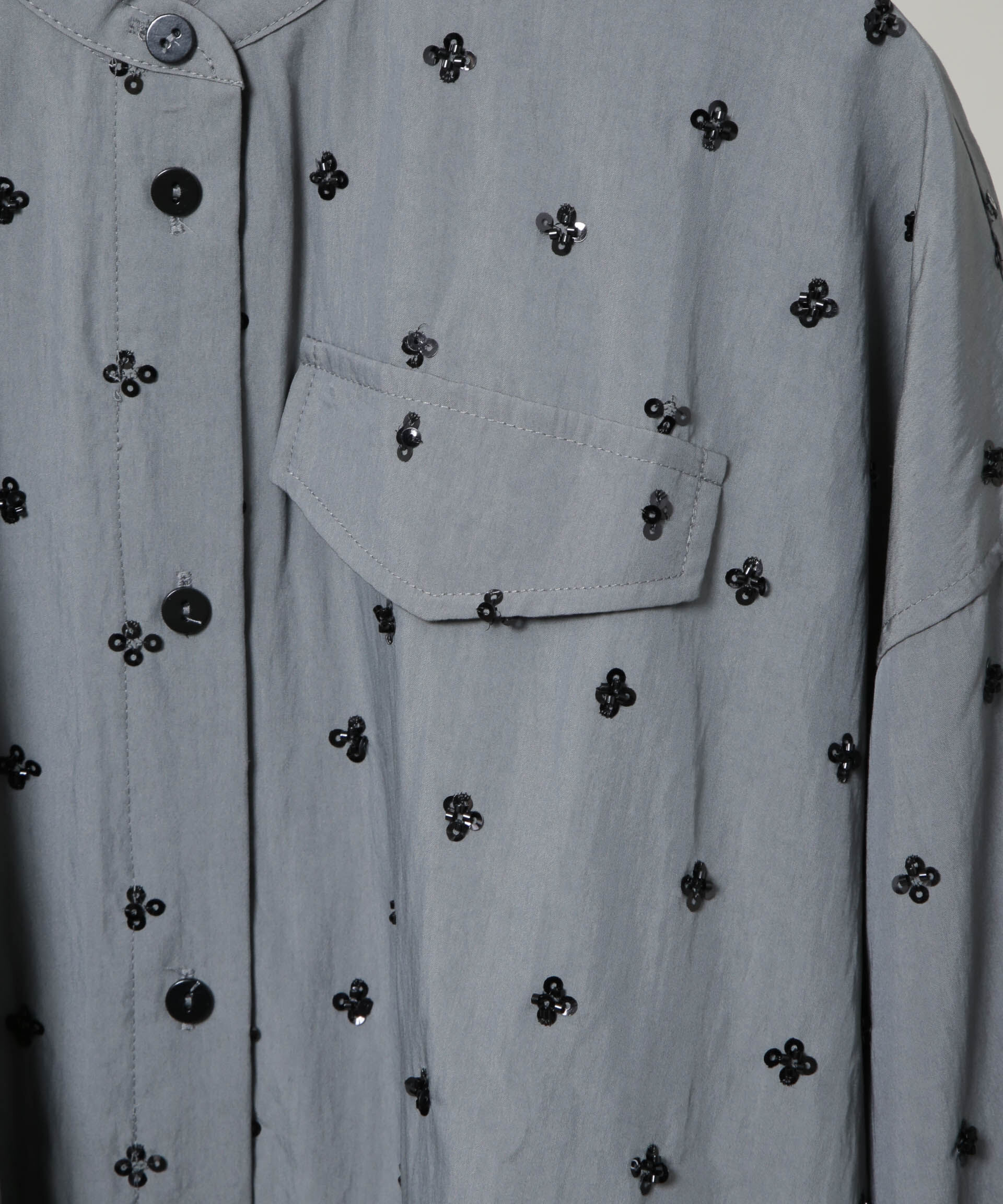 nano･universe「BAUM UND PFERDGARTEN/Viscose with Sequins シャツ(セットアップ可)」|シャツ・ブラウス|