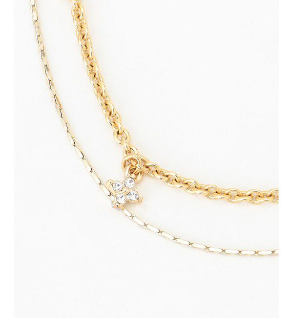 組曲「フラワービジューチェーンネックレス」|ネックレス|