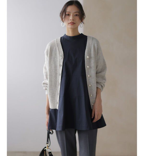 組曲「【加藤ローサさん着用 / 前後着用可】スパンコールヤーン カーディガン」|カーディガン|