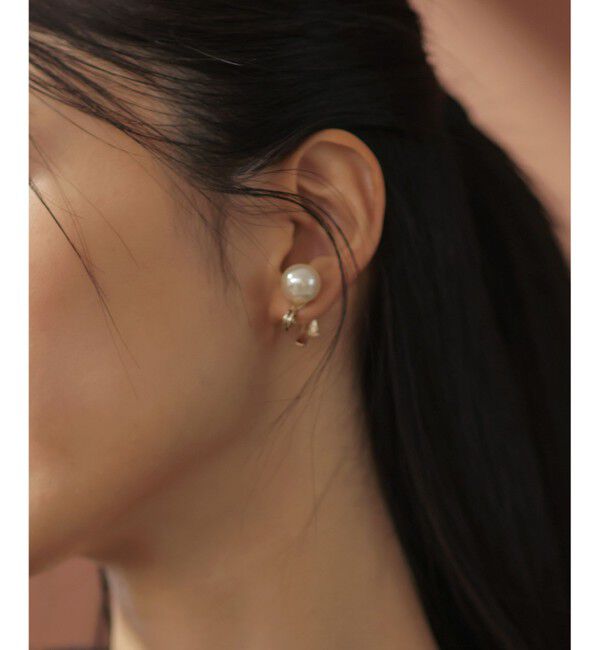 組曲「リボンパール2WAYイヤリング」|イヤリング|