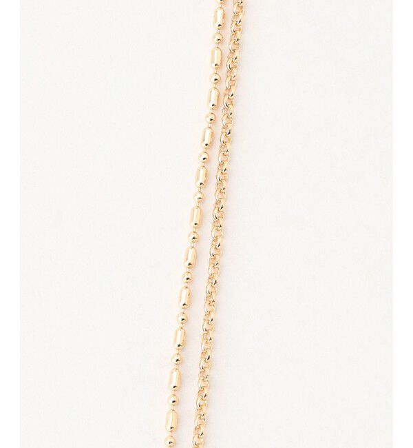 組曲「パールライクエンドノットレイヤード ネックレス」|ネックレス|