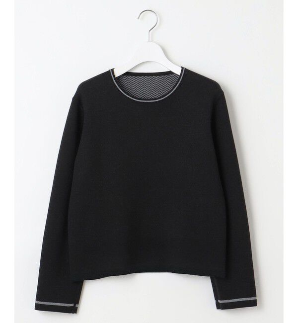 自由区「【WEB限定・マルチウェイ・洗える】ヘリンボーン柄リバーシブルニット セットアップ」|スーツ|