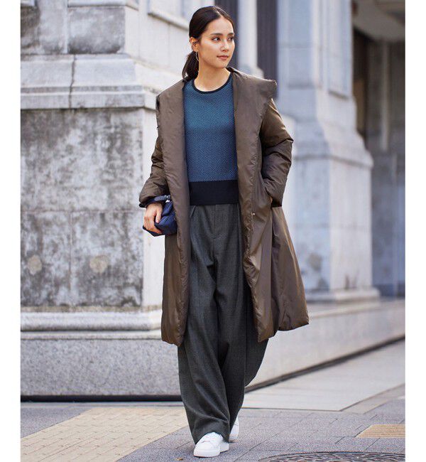 自由区「【WEB限定・マルチウェイ・洗える】ヘリンボーン柄リバーシブルニット セットアップ」|スーツ|