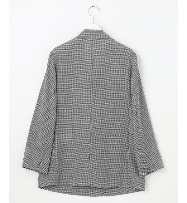 自由区「【洗える】ビエラチェックテーラード ジャケット」|テーラードジャケット|