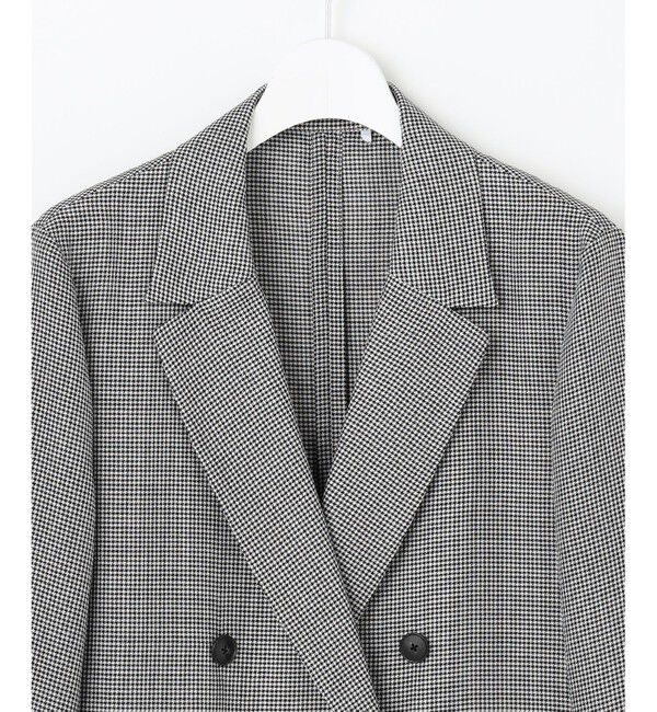 自由区「【洗える】ビエラチェックテーラード ジャケット」|テーラードジャケット|