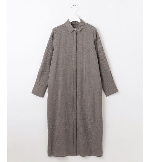 自由区「【洗える】ライトビエラシャツ ワンピース」|ワンピース|
