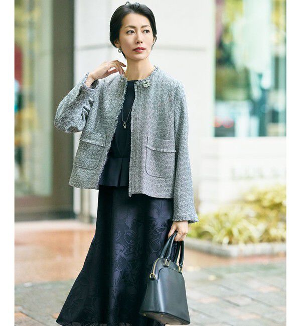 自由区「【カタログ掲載】フラワーオパールプリント ワンピース」|ワンピース|