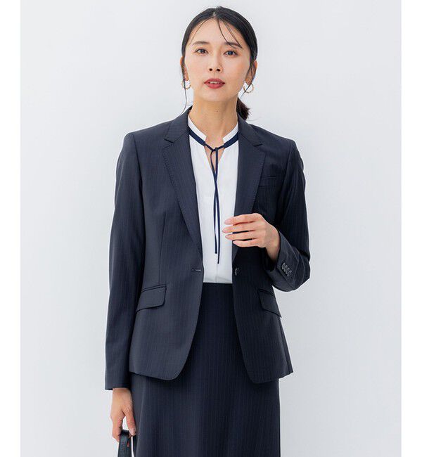 23区「【セットアップ対応】ファインネスウール ジャケット」|テーラードジャケット|ﾈｲﾋﾞｰ系