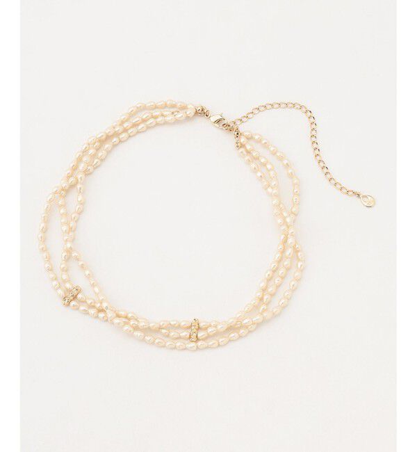 23区「3連 パール ネックレス」|ネックレス|