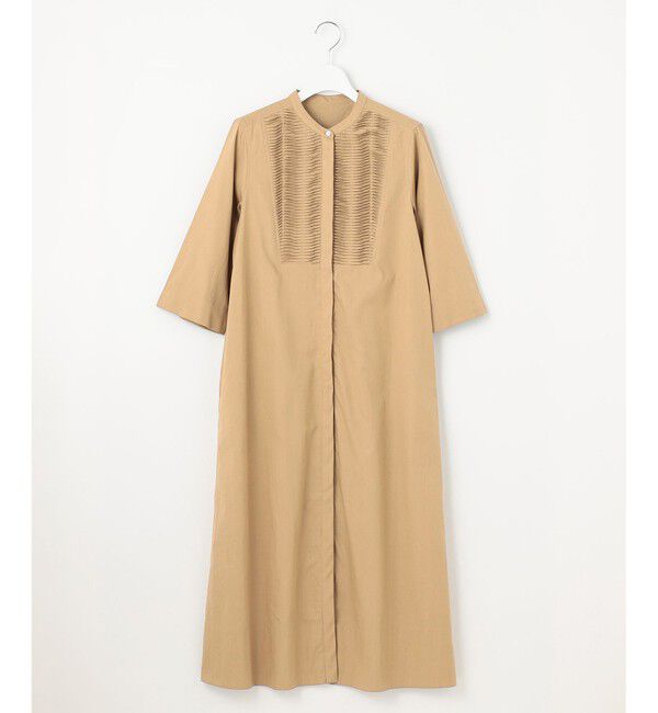 23区「【Indian Factory】コットンポプリン タックディテール シャツワンピース」|ワンピース|