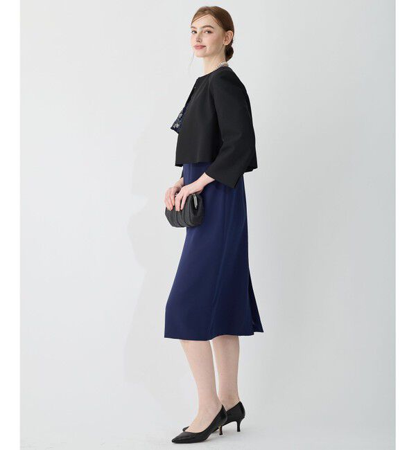 23区「【APPLAUDIR】スパンコールレース フリルコンビドレス」|ドレス|