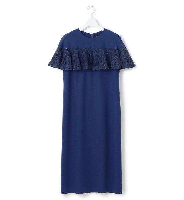 23区「【APPLAUDIR】スパンコールレース フリルコンビドレス」|ドレス|