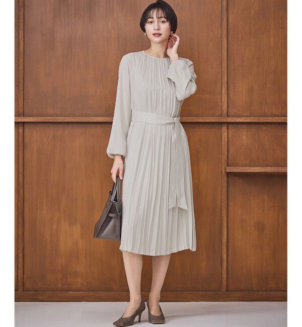 23区「【洗える】クリスタルアムンゼン プリーツワンピース」|ワンピース|