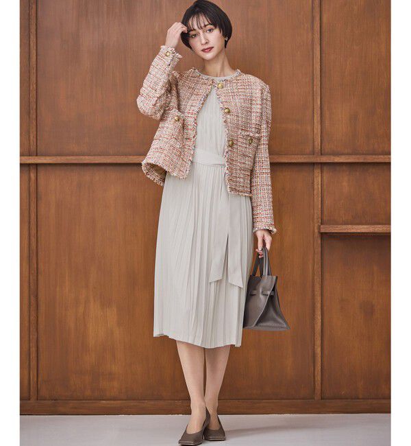 23区「【洗える】クリスタルアムンゼン プリーツワンピース」|ワンピース|