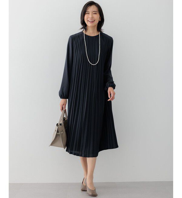 23区「【洗える】クリスタルアムンゼン プリーツワンピース」|ワンピース|