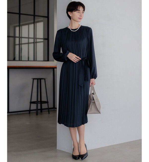 23区「【洗える】クリスタルアムンゼン プリーツワンピース」|ワンピース|