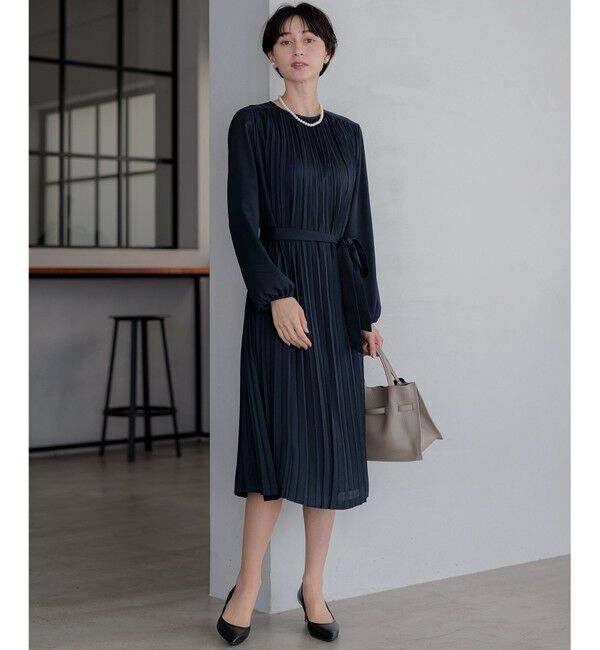 23区「【洗える】クリスタルアムンゼン プリーツワンピース」|ワンピース|