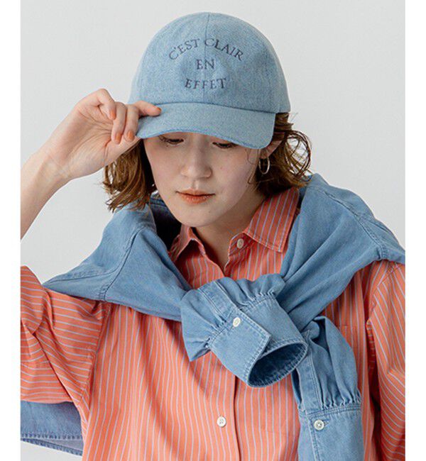23区「【Oggi3月号掲載】デニム ロゴ キャップ」|キャップ・キャスケット|ｽｶｲﾌﾞﾙ