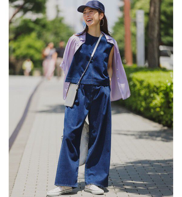 23区「【Oggi3月号掲載】デニム ロゴ キャップ」|キャップ・キャスケット|