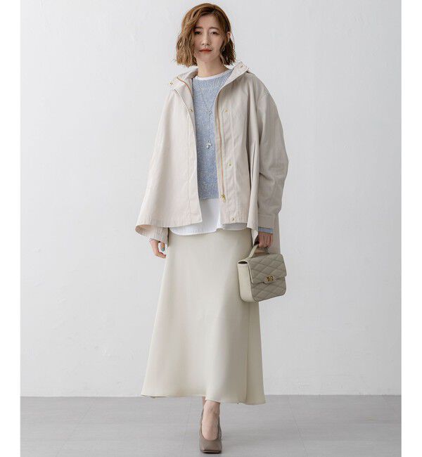 23区「【VERY3月号掲載/撥水加工】ライトツイル フーディーアウター」|ミリタリー・モッズコート|