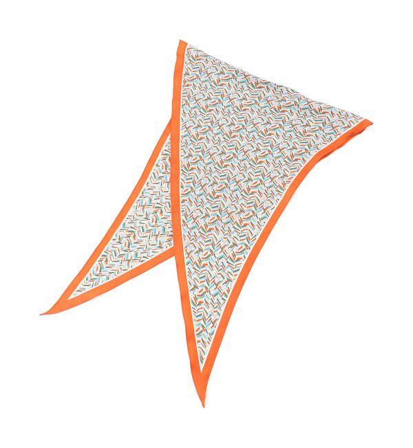 23区「ヘリンボーン プリント スカーフ」|バンダナ・スカーフ|