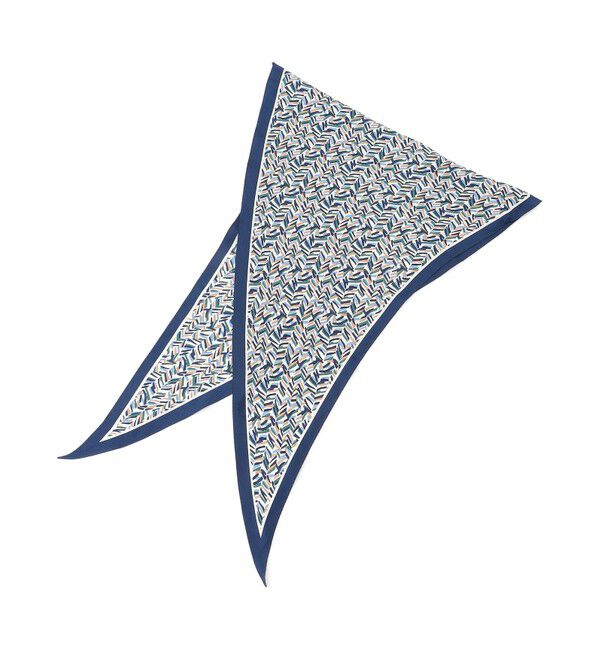 23区「ヘリンボーン プリント スカーフ」|バンダナ・スカーフ|