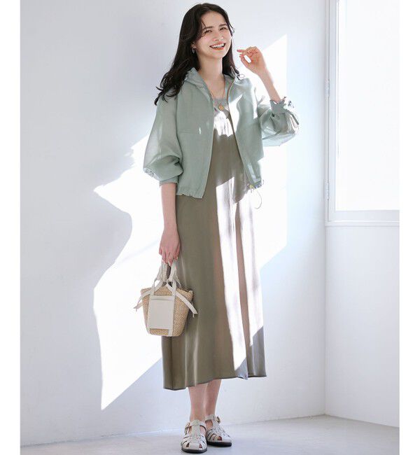 23区「【SLOW/一部店舗限定】キュプラフィブリルクロス キャミ ワンピース」|ワンピース|