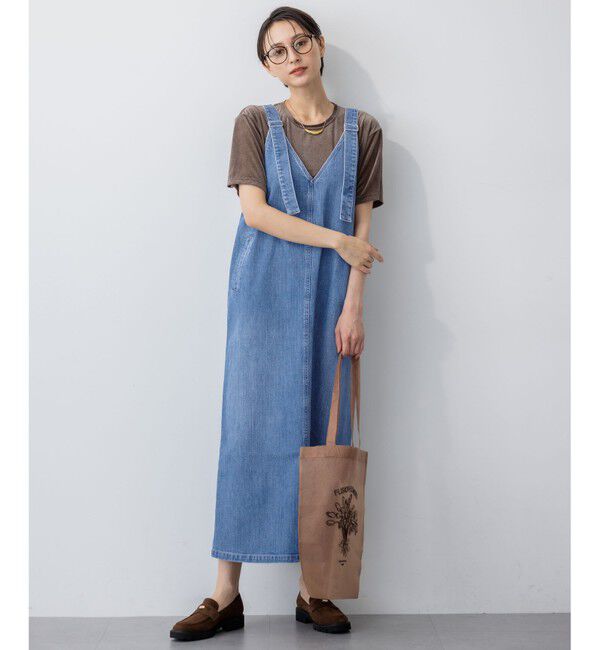 23区「【RED CARD TOKYO&times;23区】デニム サロペット ワンピース」|ワンピース|