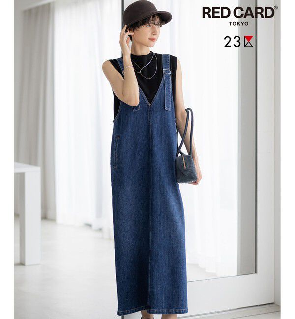 23区「【RED CARD TOKYO&times;23区】デニム サロペット ワンピース」|ワンピース|ﾐｯﾄﾞﾌﾞ