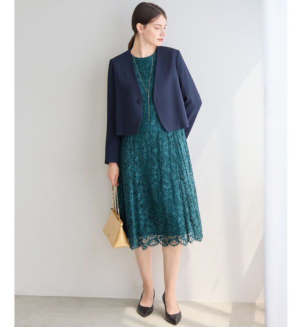 23区「【APPLAUDIR】モールラインフラワーレース ドレス」|ドレス|