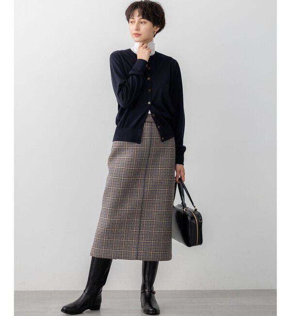 23区「【洗える】サステナブルウール ベーシック カーディガン」|カーディガン|