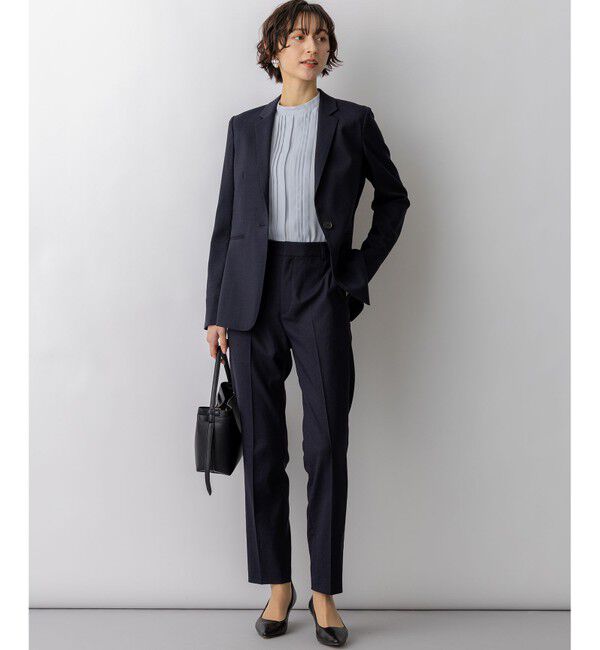 23区「パールMIXトライアングル イヤリング」|イヤリング|