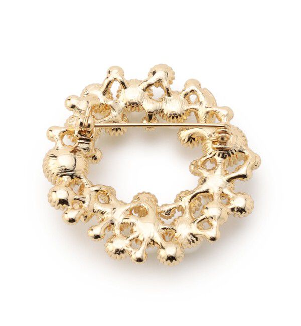 23区「ビジューMIX サークル ブローチ」|ブローチ・コサージュ|